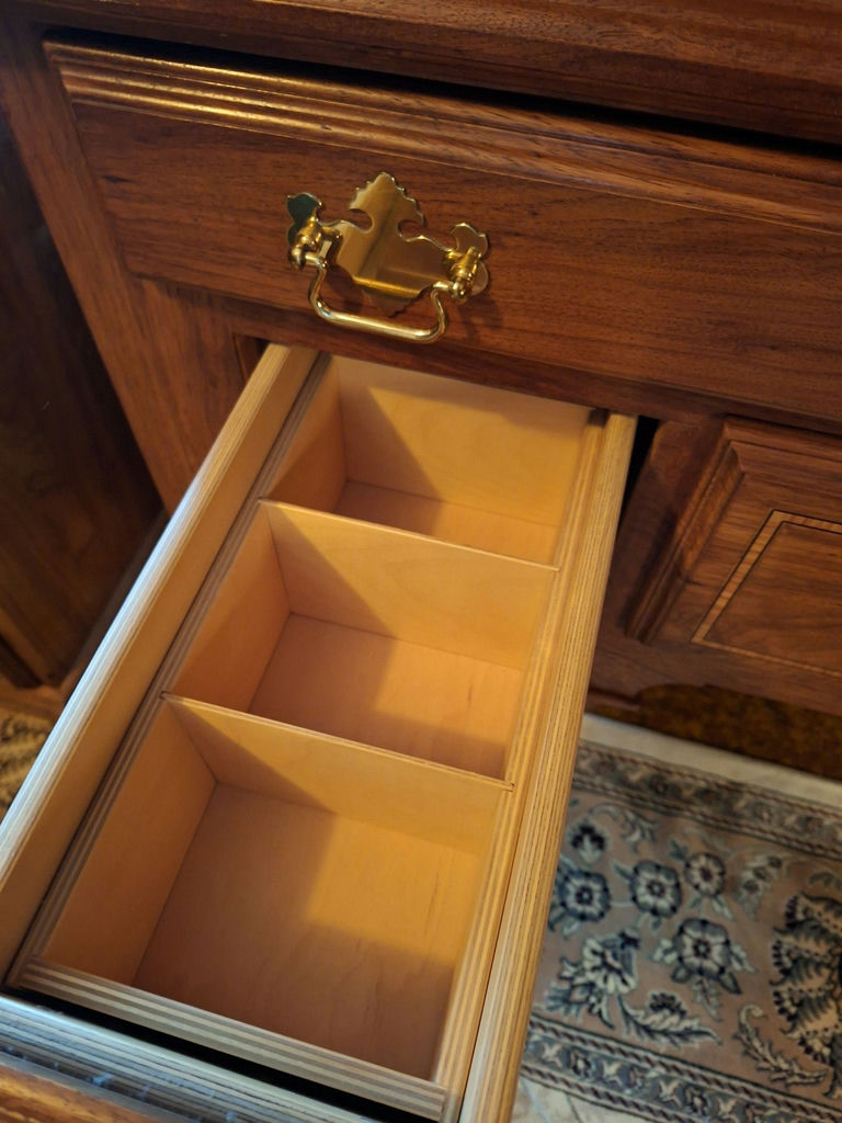 Stunning Solid Wood With Inlay, Handmade Armoire, Nightstand, Bookcase And Dresser, Absolutely Gorgeous And In Great Condition - image 6 of 14