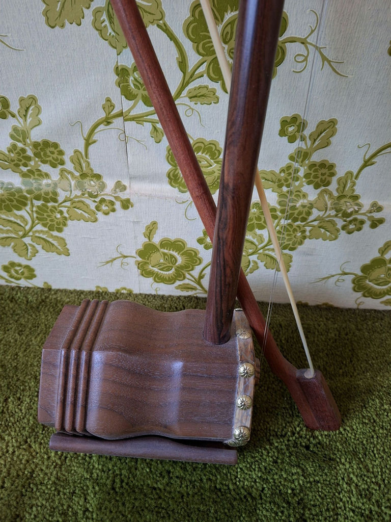 Wooden Two-String Bowed Instrument - image 6 of 8