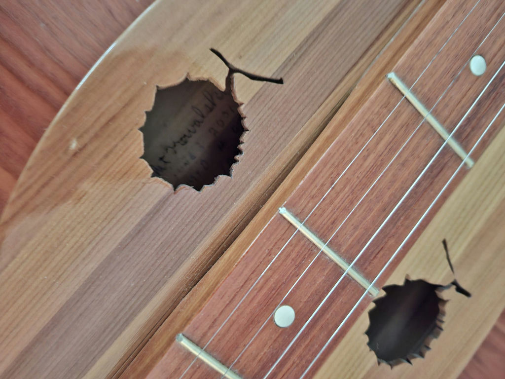 Wooden Mountain Dulcimer String Instrument - image 10 of 10