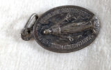1830 Sterling Silver Mother Mary Pray For Us Miraculous Medal Pendant - thumbnail 4 of 6