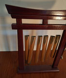 Wooden Wind Chime with Metal Tubes and Striker - thumbnail 3 of 4