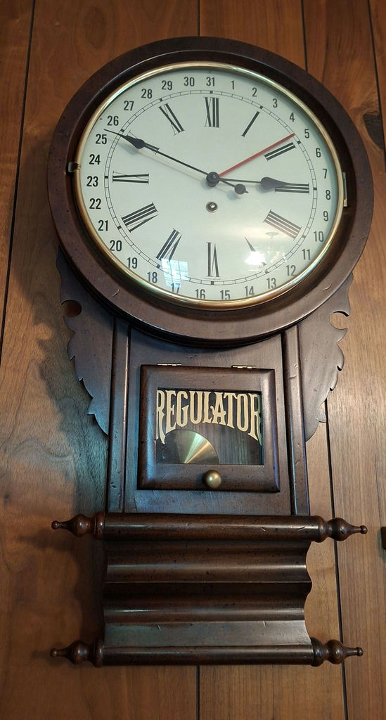 Wooden Regulator Wall Clock - image 1 of 7