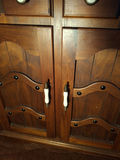 Wooden Cabinet with Drawers and Sliding Top Storage - thumbnail 7 of 9