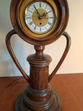 Stunning Handmade Wooden Table Lamp with Built-In Clock - thumbnail 3 of 8