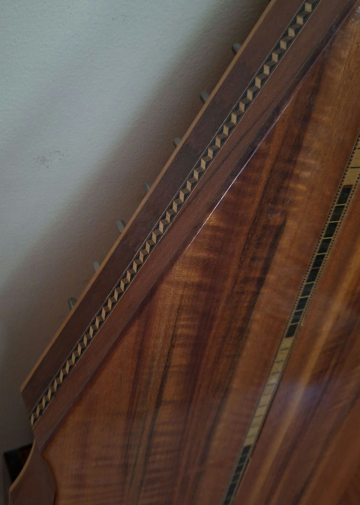 Stringed HANDMADE Autoharp Instrument with Bird Design, SIGNED inside By MASTER CARVER Jerry Kowalski, STUNNINGLY BEAUTIFUL - image 8 of 8