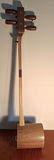 Wooden 3 Stringed Saxian Instrument, Handmade With Inlay And Butterfly Design, Chinese Style - thumbnail 1 of 10
