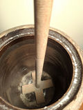 Vintage Antique Stoneware Butter Churn Crock with Dasher - thumbnail 5 of 7