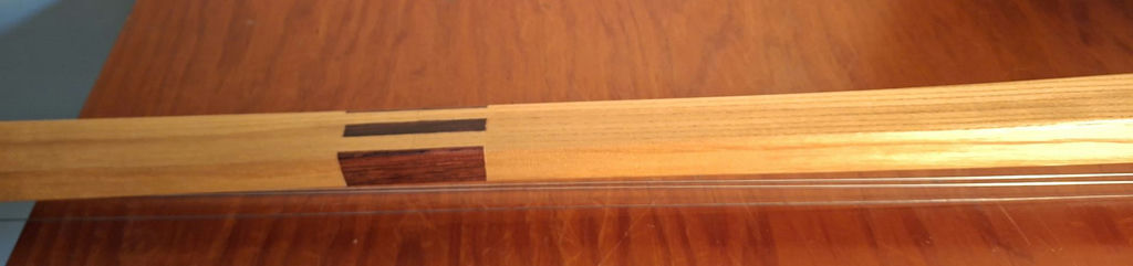 Wooden 3 Stringed Saxian Instrument, Handmade With Inlay And Butterfly Design, Chinese Style - image 8 of 10