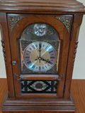 Tempus Fugit Wooden Mantel Clock, Handcrafted, Stunning! - thumbnail 2 of 9