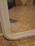 Vintage White Framed Wall Mirror - thumbnail 3 of 5