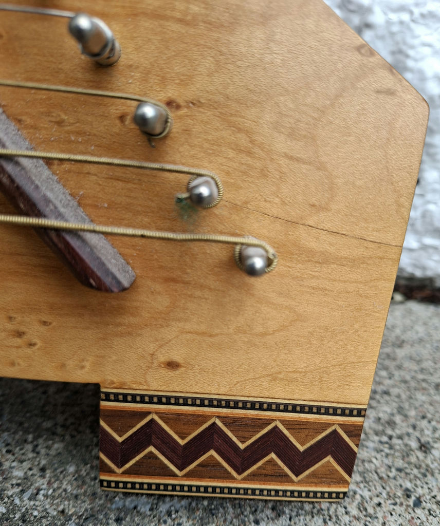 STUNNING Wooden Hammered Dulcimer String Instrument, HANDMADE WITH Amazing Craftsmanship And Inlay - image 6 of 9
