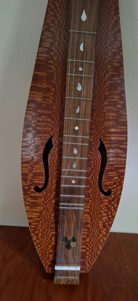 Handmade Gorgeous Inlayed CK Wooden Mountain Dulcimer Instrument - image 3 of 8