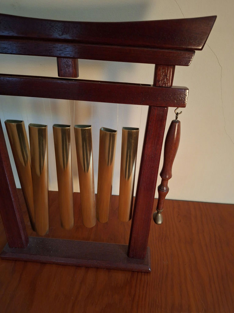 Wooden Wind Chime with Metal Tubes and Striker - image 2 of 4