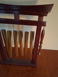 Wooden Wind Chime with Metal Tubes and Striker - thumbnail 2 of 4