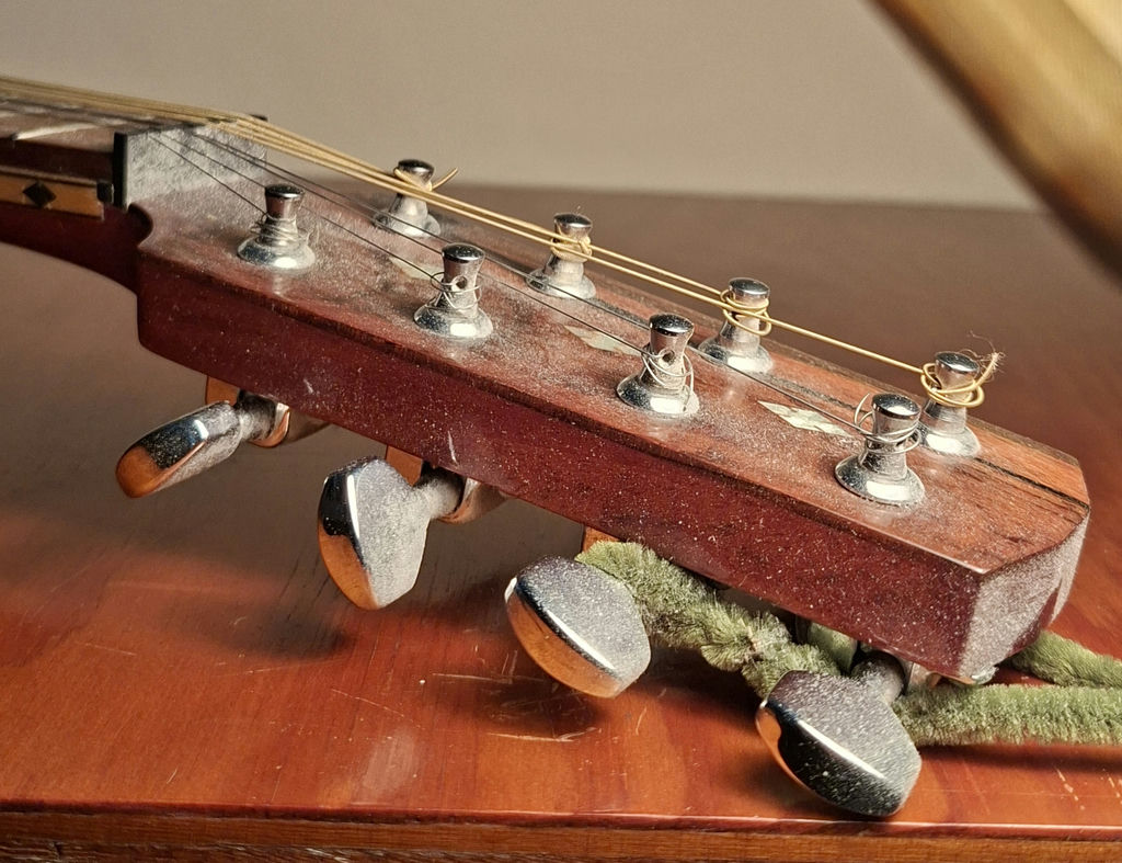 Handcrafted Wooden Mandolin  Stringed Instrument - image 8 of 10