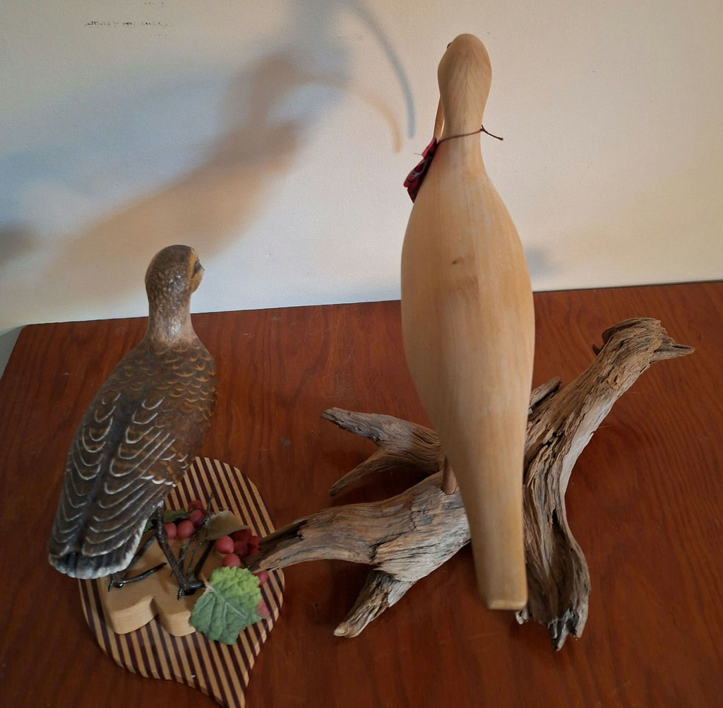 Two Wooden Bird Figurines - image 5 of 7