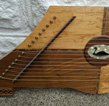 STUNNING Wooden Hammered Dulcimer String Instrument, HANDMADE WITH Amazing Craftsmanship And Inlay - thumbnail 3 of 9