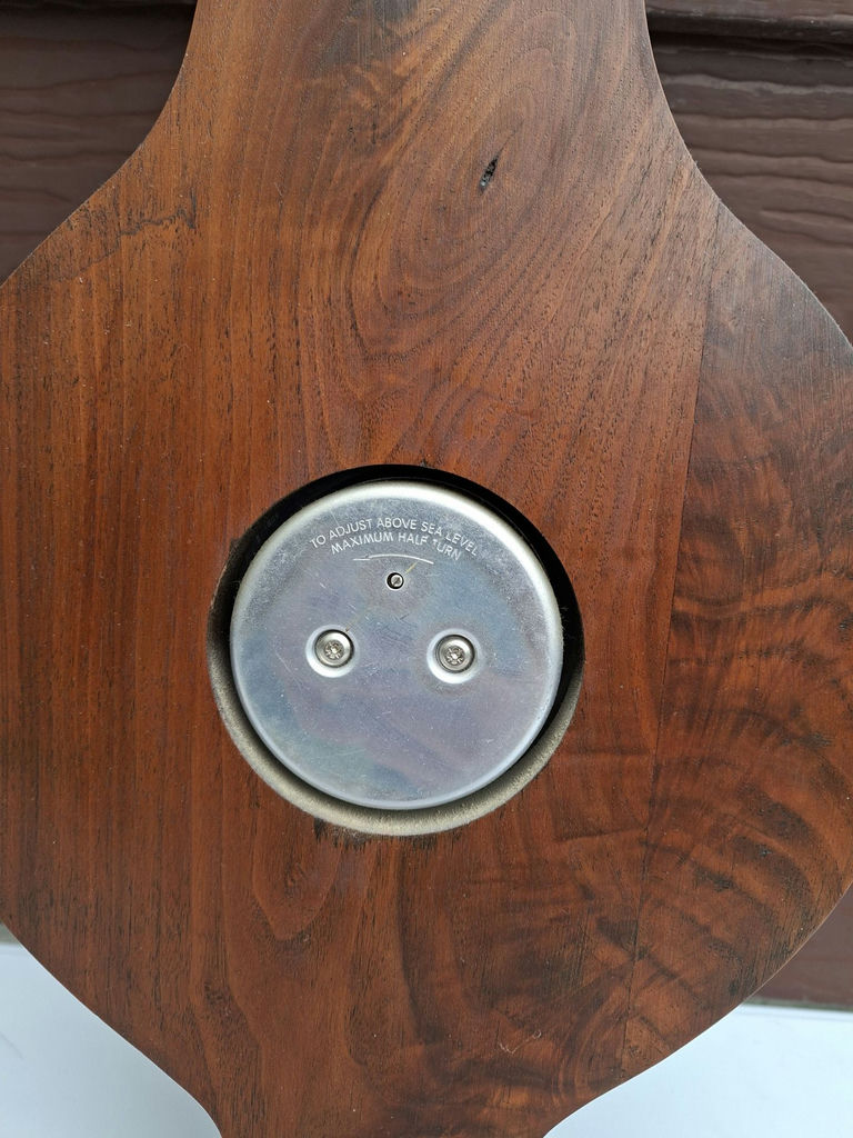 Wooden Wall-Mounted Weather Station Barometer Thermometer and Hygrometer - image 9 of 10