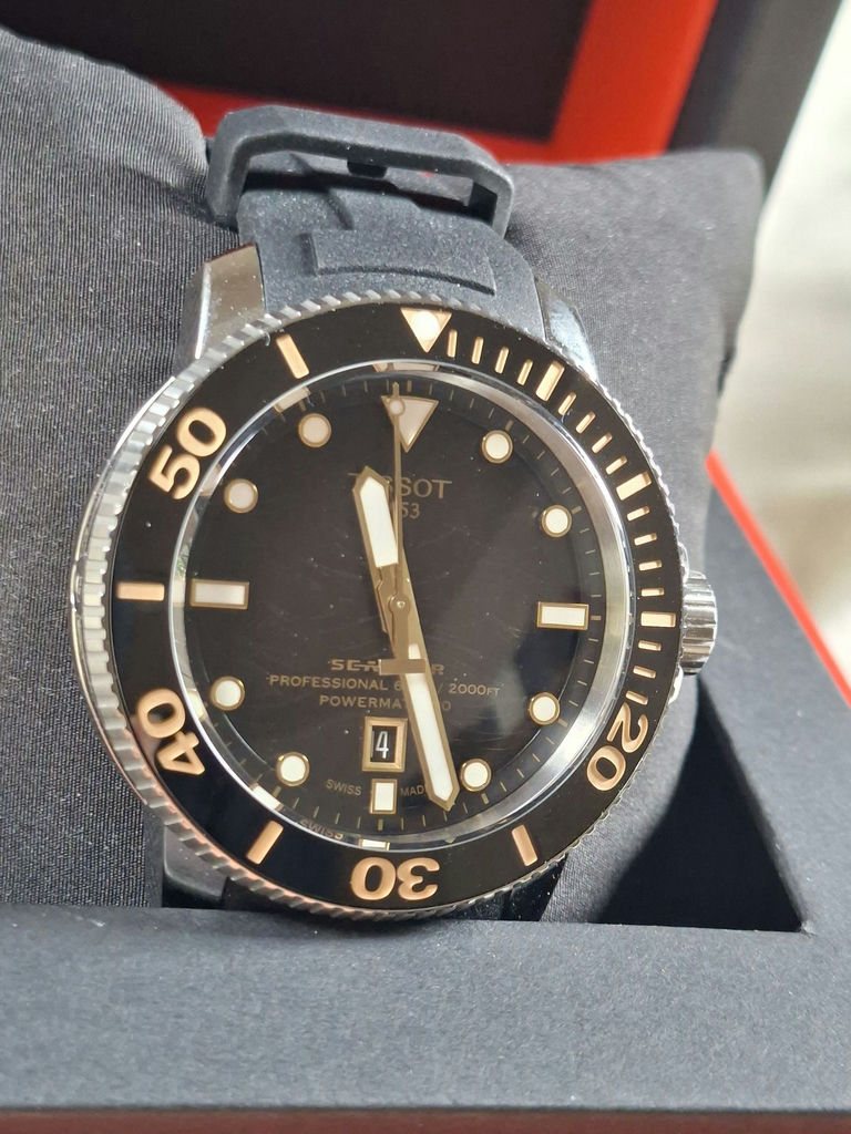 Tissot Seastar 2000 PROFESSIONAL Diver's Watch with Box and Manuals - image 2 of 12