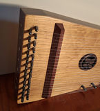 Gorgeous Craftsmanship, Wooden Bowed Psaltery String Instrument with Bow - thumbnail 4 of 7