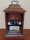 Tempus Fugit Wooden Mantel Clock, Handcrafted, Stunning! - thumbnail 7 of 9
