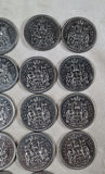 Lot Of 18 CANADIAN 50 CENT PCS, MIXED DATES ($9 Face Value) - thumbnail 4 of 6