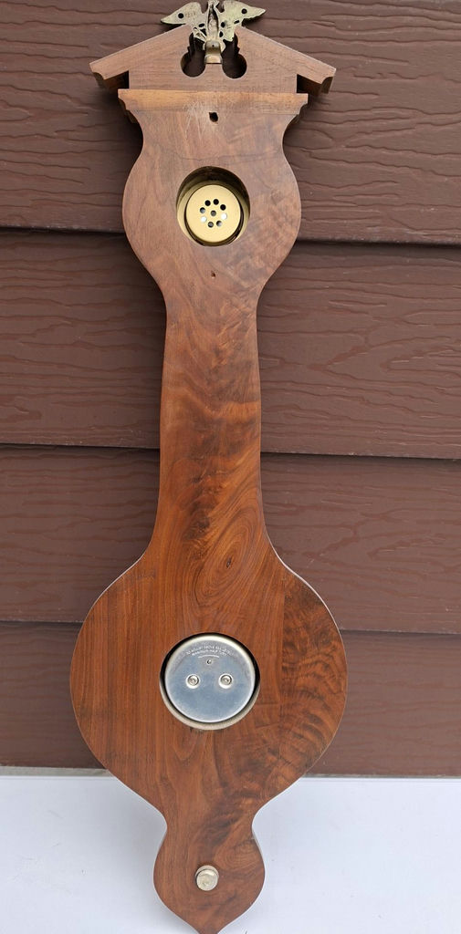 Wooden Wall-Mounted Weather Station Barometer Thermometer and Hygrometer - image 10 of 10