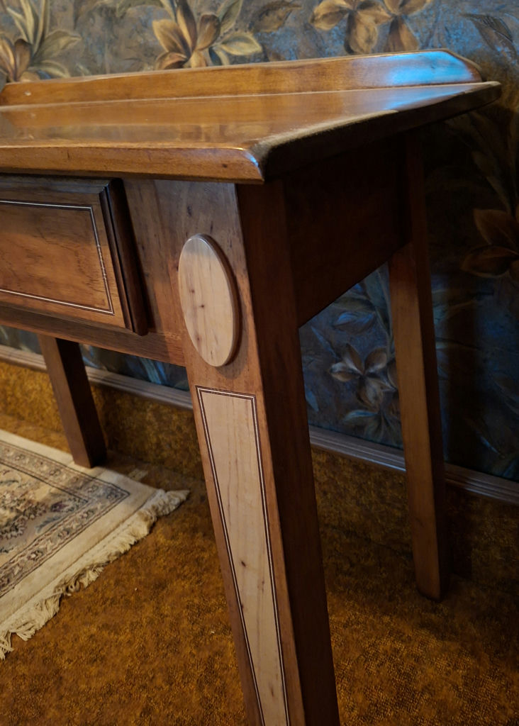 STUNNING Wooden Console Table with Drawers HANDMADE, Perfect For A Young Childs Desk - image 2 of 8