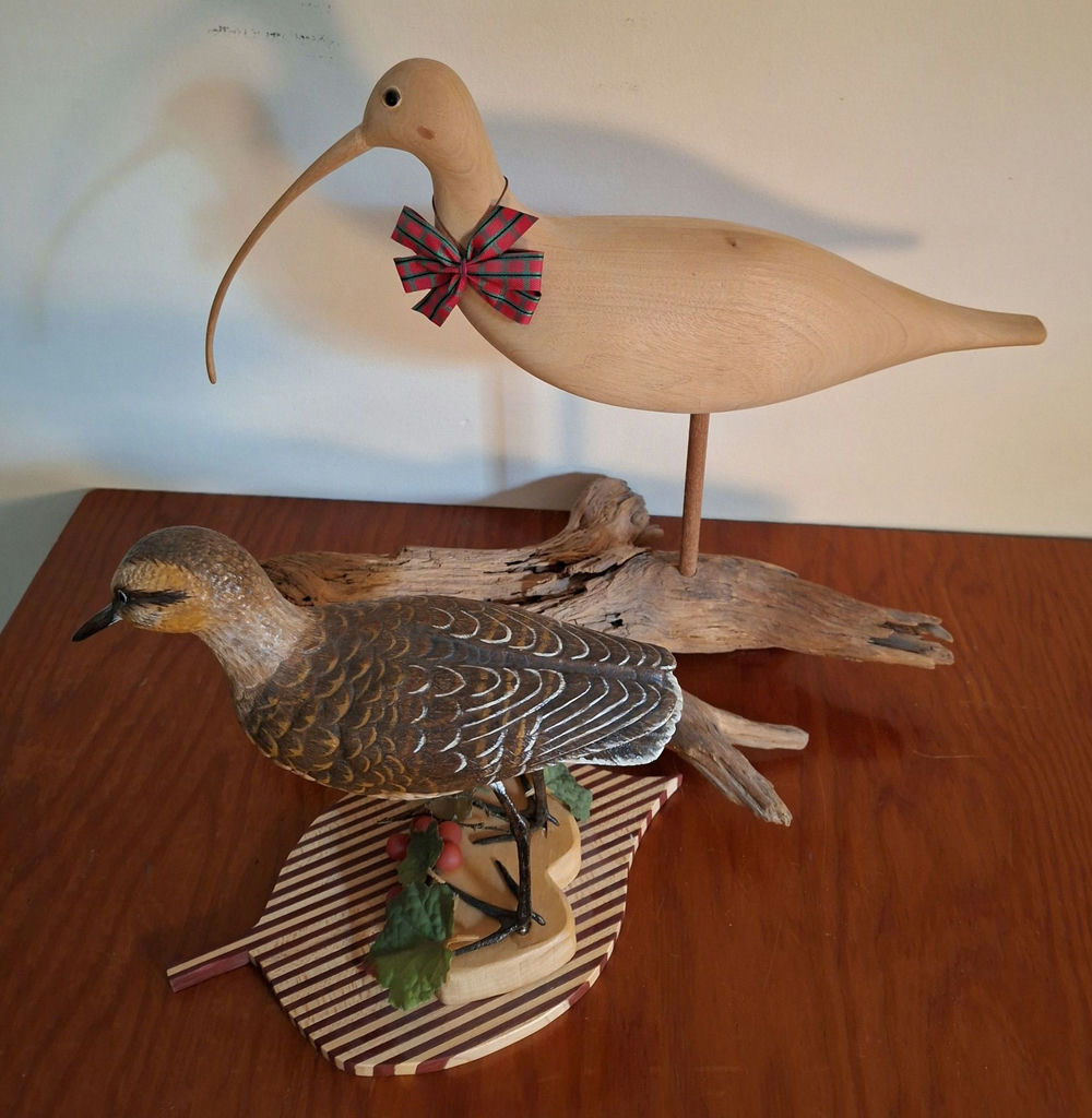 Two Wooden Bird Figurines - image 2 of 7