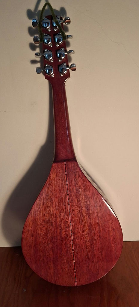 Handcrafted Wooden Mandolin Stringed Instrument - image 9 of 10