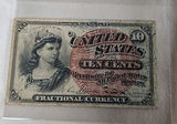 United States ORIGINAL 1863 Ten Cents Fractional Currency Note - thumbnail 1 of 5