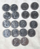 Lot Of 18 CANADIAN 50 CENT PCS, MIXED DATES ($9 Face Value) - thumbnail 6 of 6