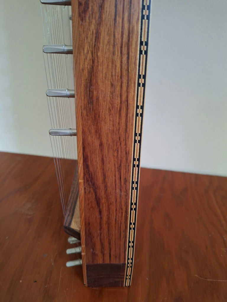 Wooden Bowed Psaltery String Instrument with Bow - image 5 of 8
