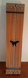 Handmade Carved And Inlayed Wooden Stringed Instrument with Butterfly Cutout, And Inlayed Designs, STUNNING - thumbnail 1 of 7