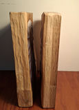 Pair of Hand-Carved Wooden Face Plaques by Jerry Kowalski, SIGNED - thumbnail 4 of 5