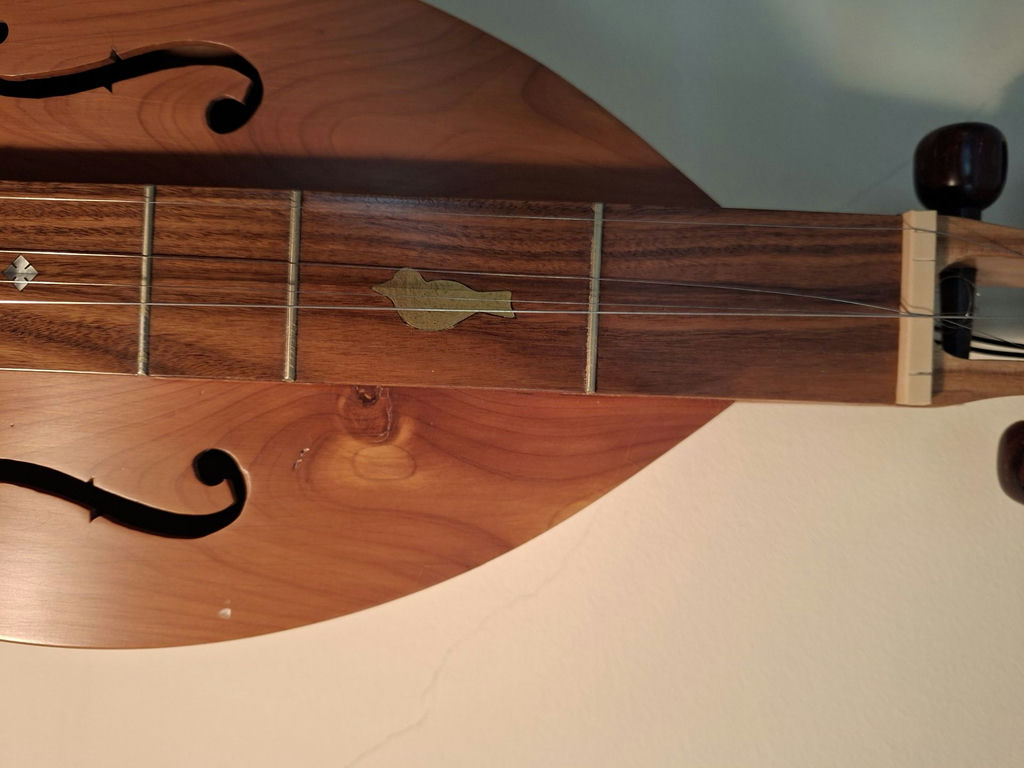 Wooden Dulcimer String Instrument, Handmade And Crafted By Local Artist Jerry Kowalski, Gorgeous Details - image 5 of 12