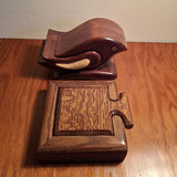 Handcrafted Wooden Bird Box and Wooden Trinket Box - thumbnail 1 of 8