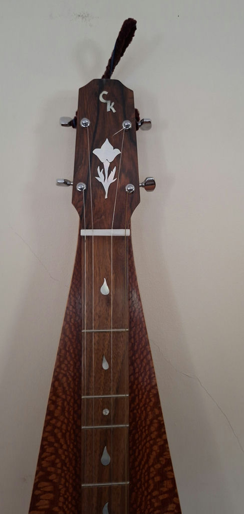 Handmade Gorgeous Inlayed CK Wooden Mountain Dulcimer Instrument - image 2 of 8