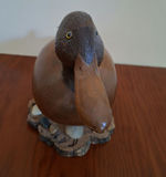 Hand-Carved Wooden Duck Sculpture, SIGNED AND NUMBERED - thumbnail 4 of 8