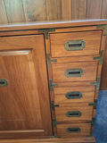 Wood Storage Cabinet with Drawers, STUNNING AND HEAVY - thumbnail 2 of 8