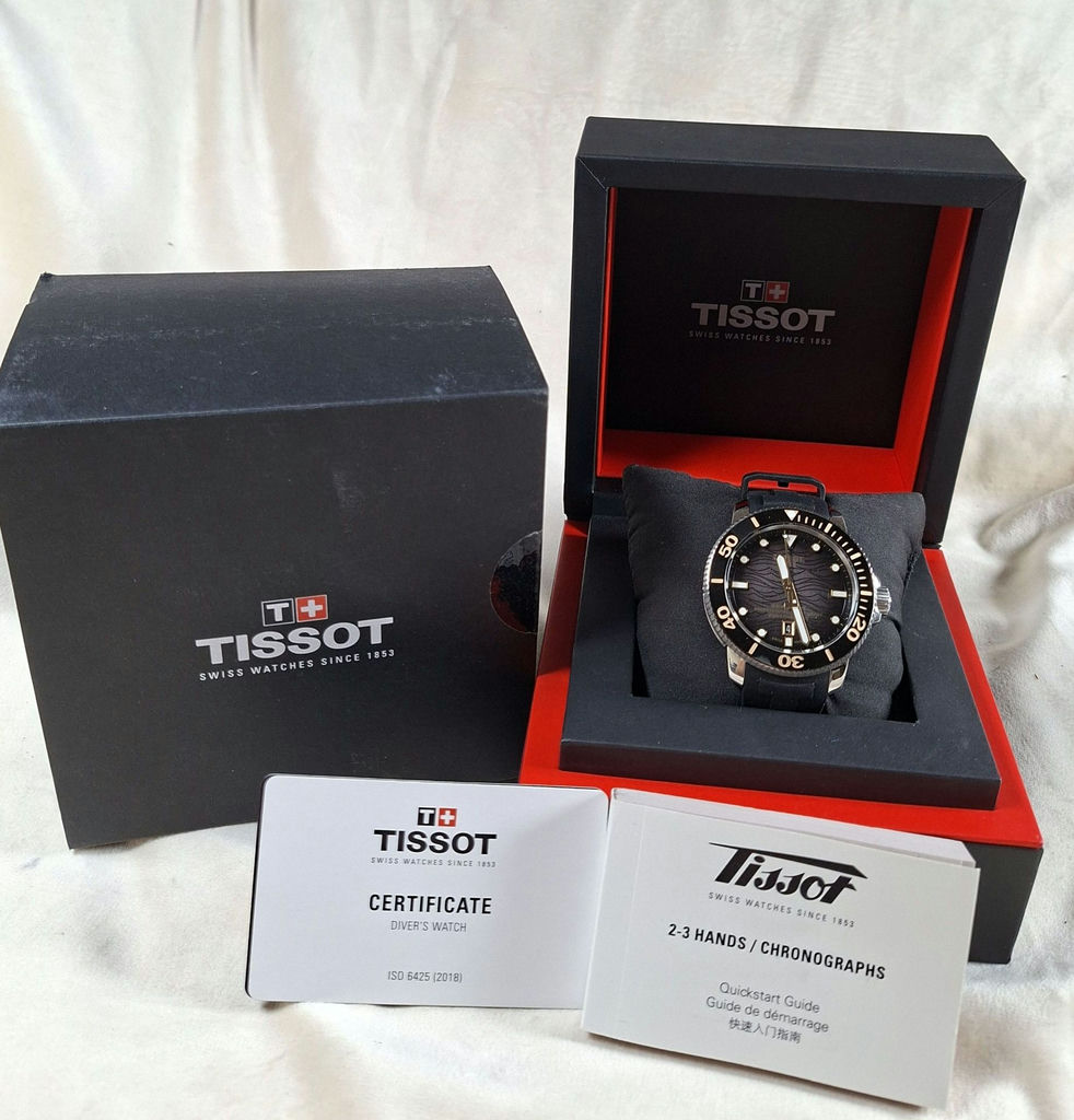 Tissot Seastar 2000 PROFESSIONAL Diver's Watch with Box and Manuals - image 1 of 12