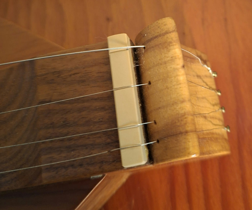 Wooden Dulcimer String Instrument, Handmade And Crafted By Local Artist Jerry Kowalski, Gorgeous Details - image 11 of 12