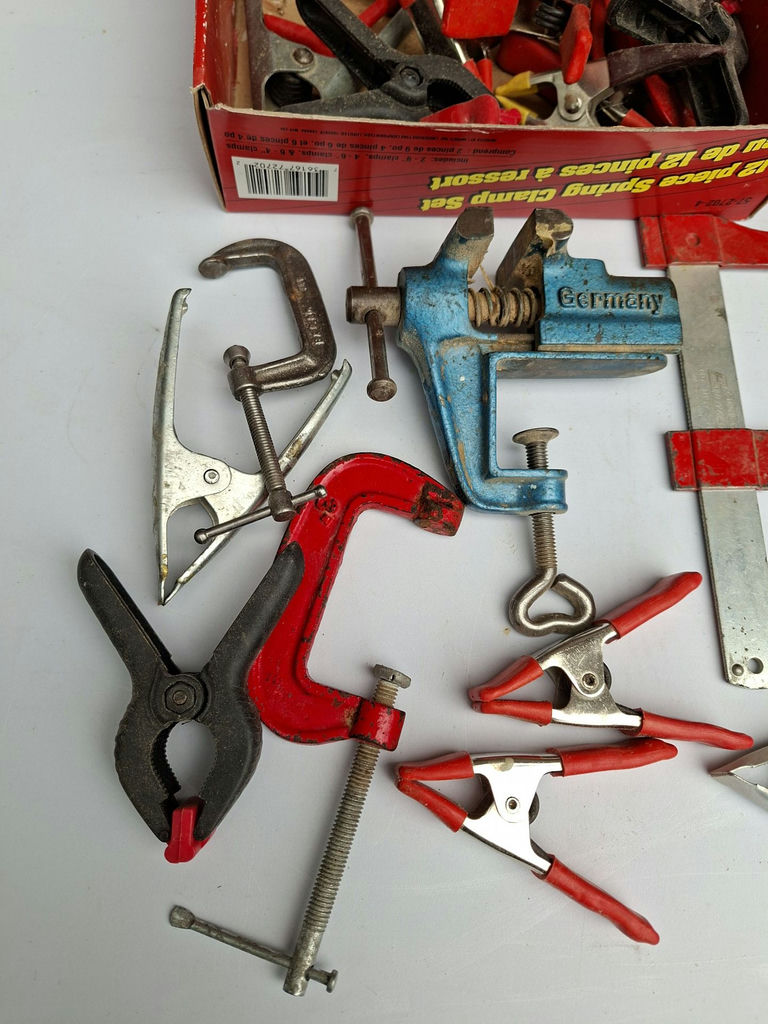 Assorted Clamps and Bench Vise - image 2 of 5