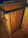Wooden Cabinet with Drawers and Sliding Top Storage - thumbnail 9 of 9