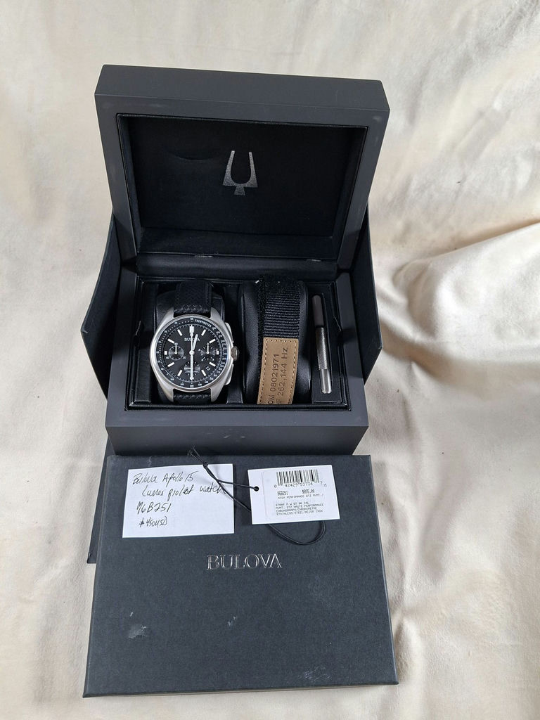 Bulova High Performance Quartz Chronograph Wristwatch Set - image 1 of 8