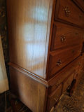 Stunning Solid Wood With Inlay, Handmade Armoire, Nightstand, Bookcase And Dresser, Absolutely Gorgeous And In Great Condition - thumbnail 10 of 14