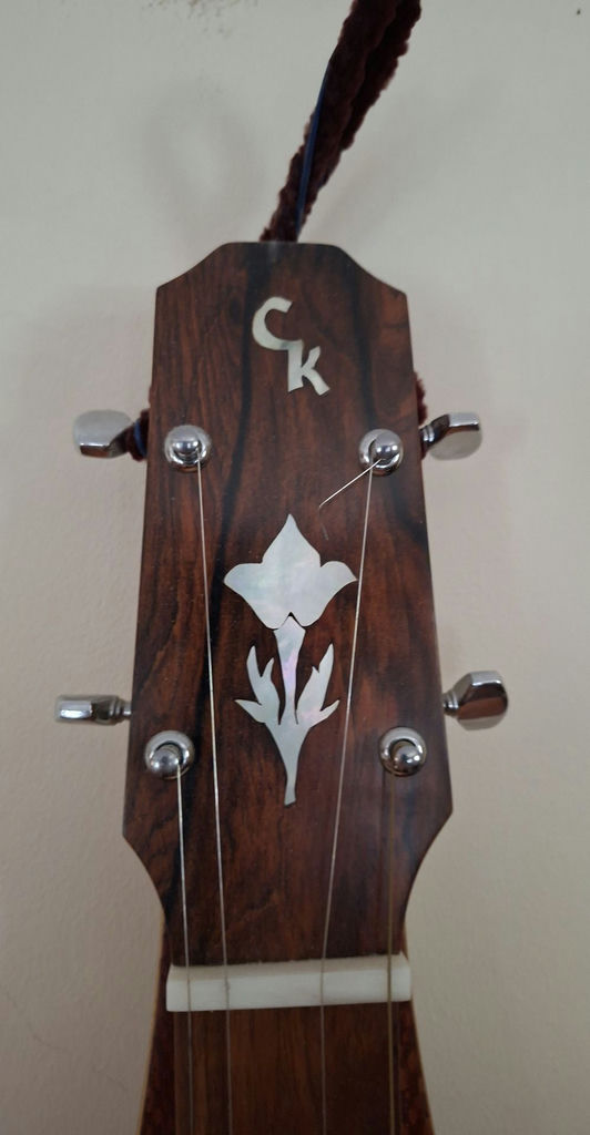 Handmade Gorgeous Inlayed CK Wooden Mountain Dulcimer Instrument - image 4 of 8