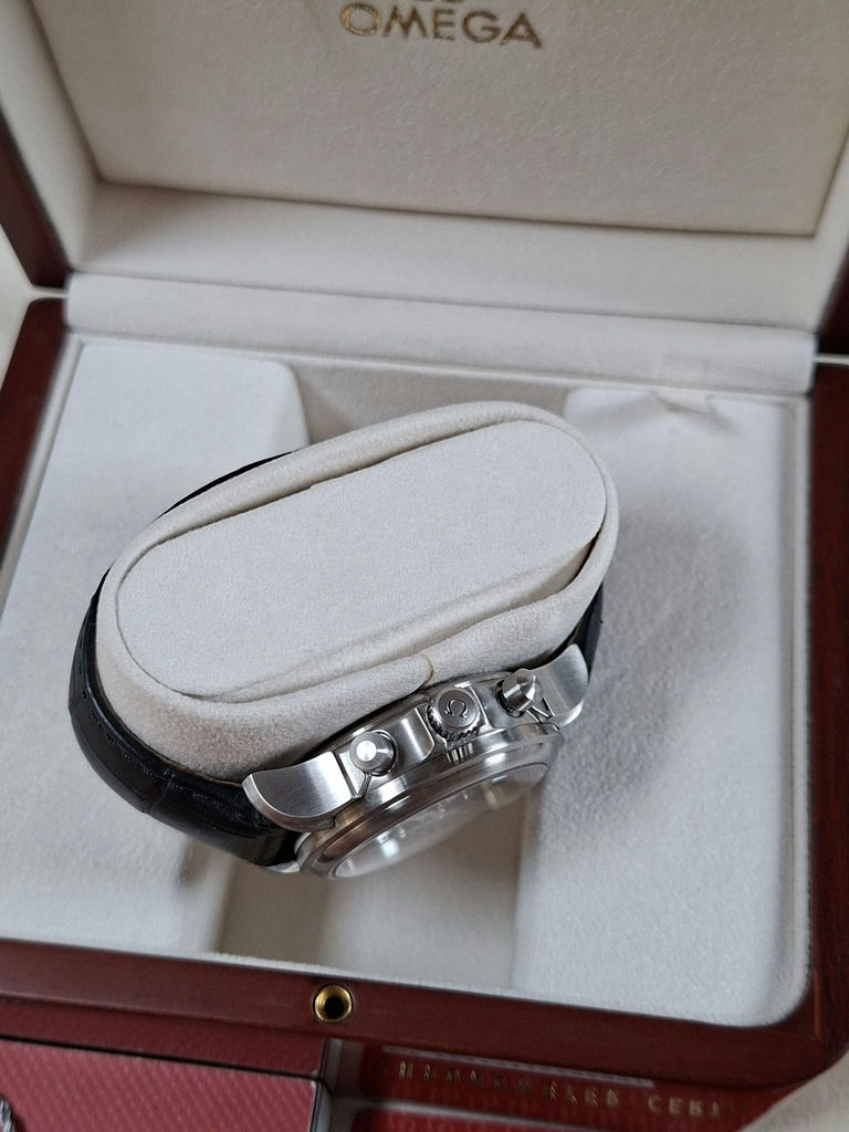 Omega De Ville Chronograph Wristwatch with Box and Papers, SUPER HIGH END EXPENSIVE WATCH - image 3 of 12