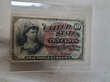 United States ORIGINAL 1863 Ten Cents Fractional Currency Note - thumbnail 4 of 5