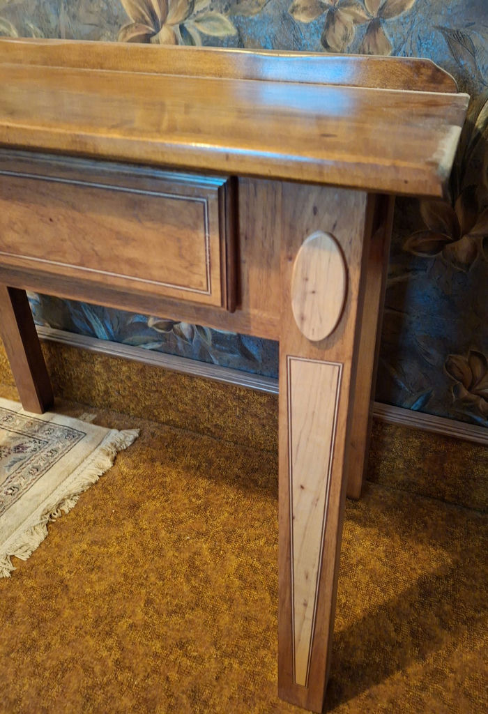 STUNNING Wooden Console Table with Drawers HANDMADE, Perfect For A Young Childs Desk - image 5 of 8